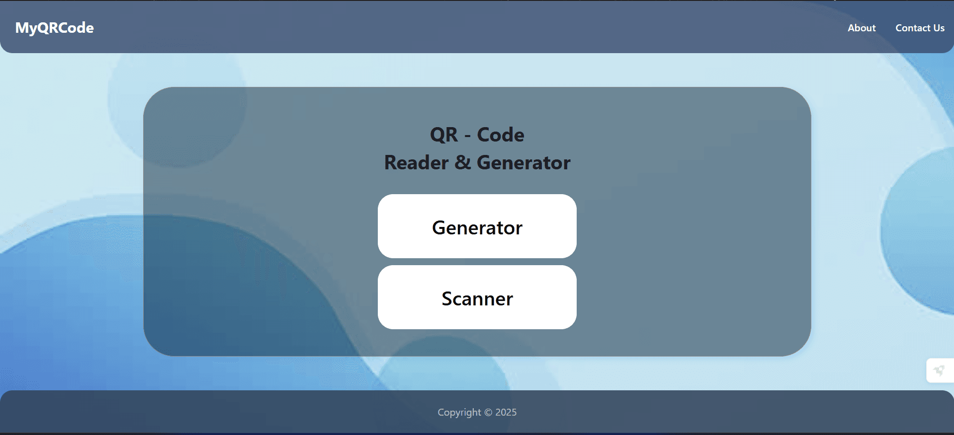 QR Code Generator & Scanner