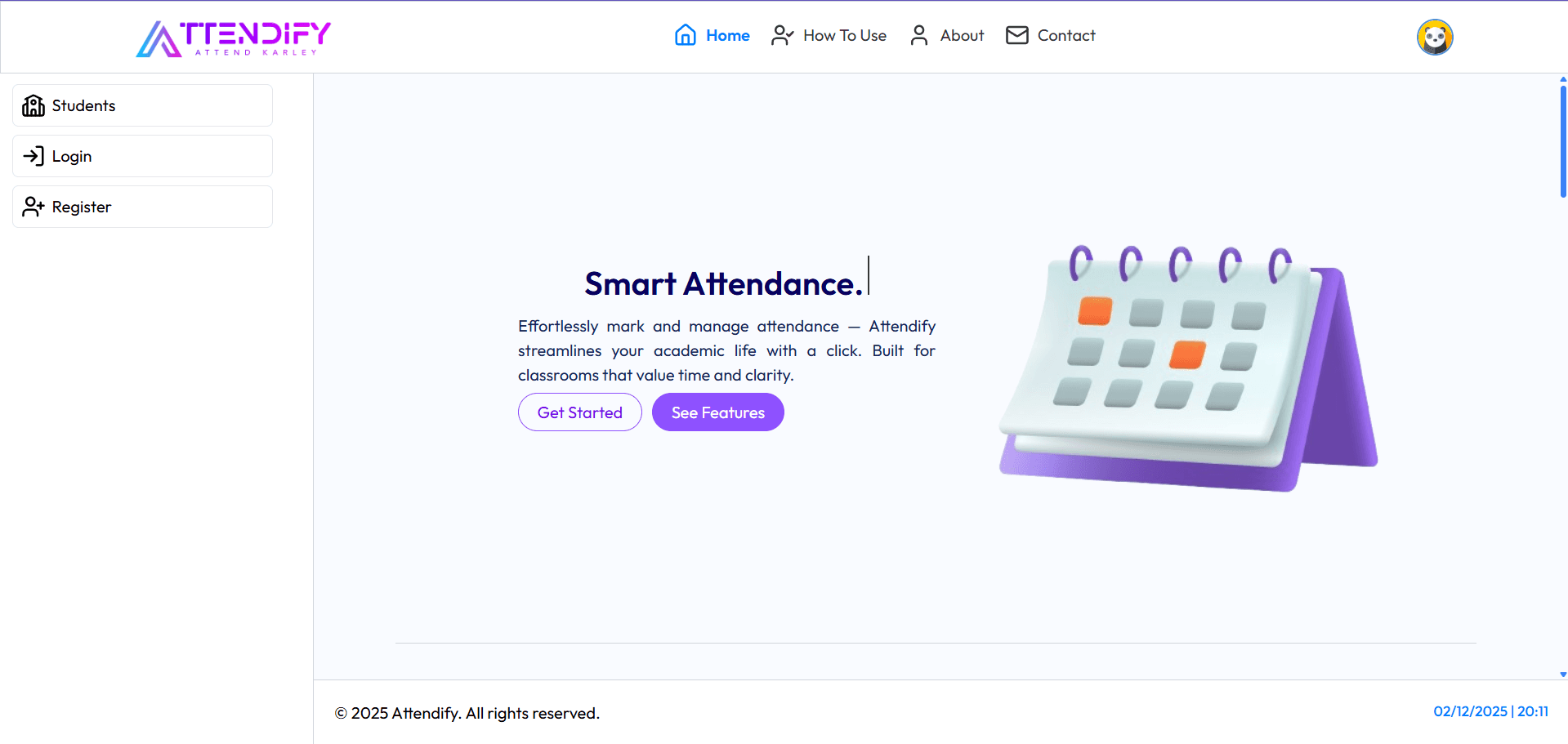 Attendify – Smart Attendance System
